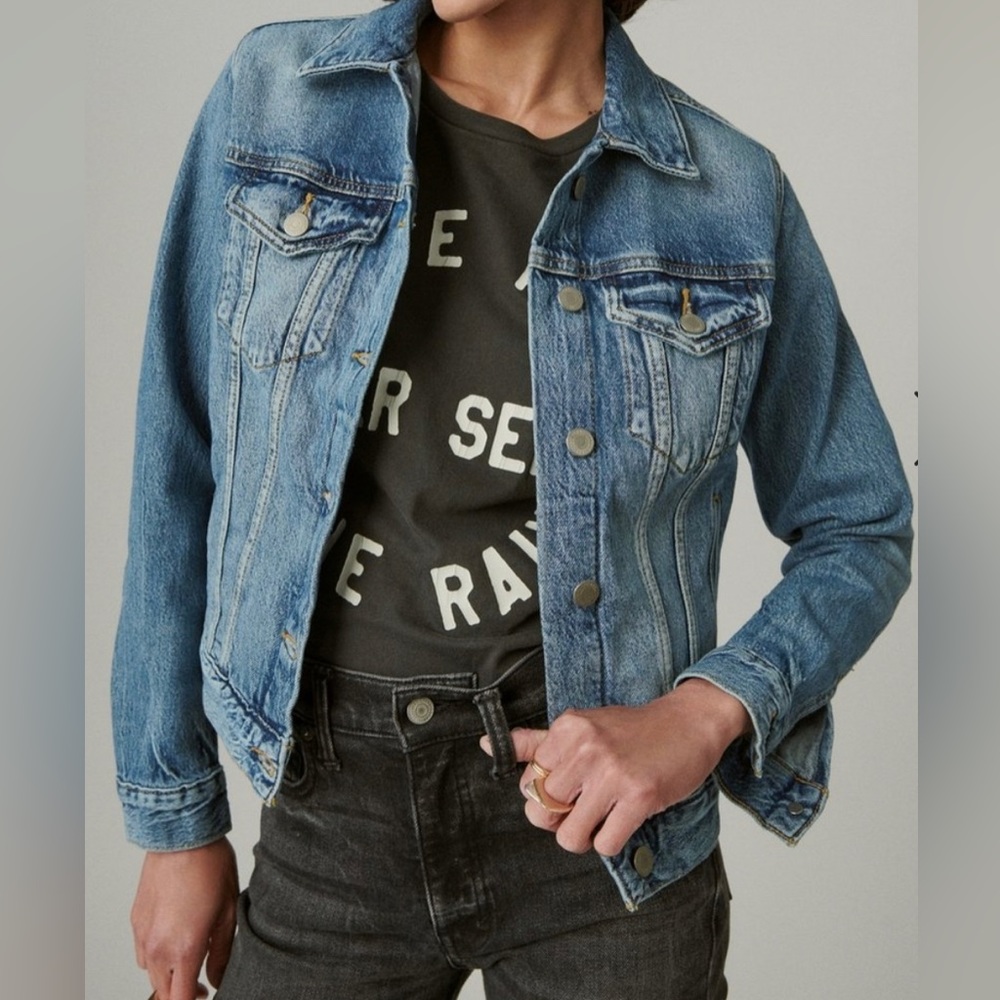 Lucky Brand Tomboy Denim Trucker Jacket
